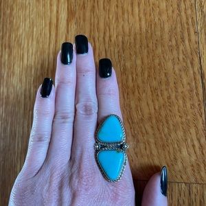 Turquoise chunky Navajo ring
